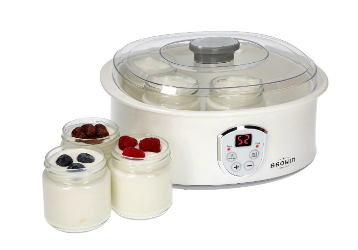 Joghurtkészítő termosztáttal és üvegekkel (7 db) - 1,3 l